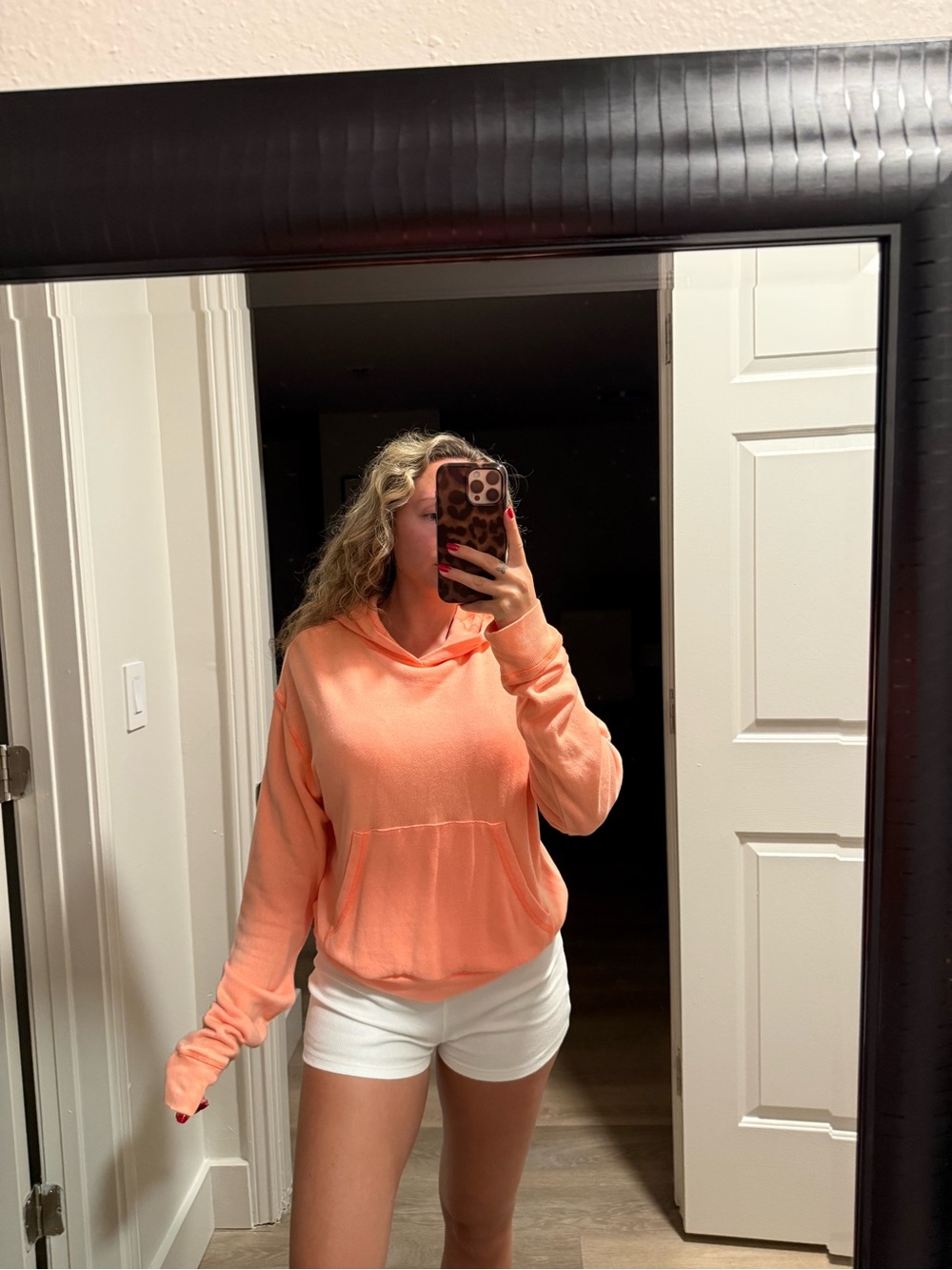 SKIMS Terry Orange Hoodie - Relaxed Pullover